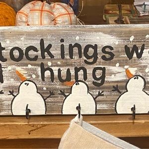 Homemade stocking holder